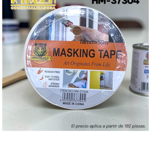 Cinta Masking Tape 18 mm x 50 m HM-37304